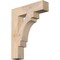 Ekena Millwork Merced Block Smooth Bracket, Douglas Fir, 3 1/2"W x 16"D x 20"H BKT04X16X20MRC05SDF - alternate 1